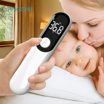 Nhiệt kế hồng ngoại kỹ thuật số BANGSHE, Màn hình hiển thị LCD có độ nhạy cao Nhiệt kế hồng ngoại, Màn hình đo độ C cầm tay chính xác đa chức năng Nhiệt kế không tiếp xúc
