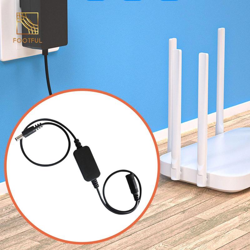 Dây cáp tự động khởi động lại DC cho bộ định tuyến WiFi/router/moderm, tự tắt nguồn 24H, hỗ trợ webcam