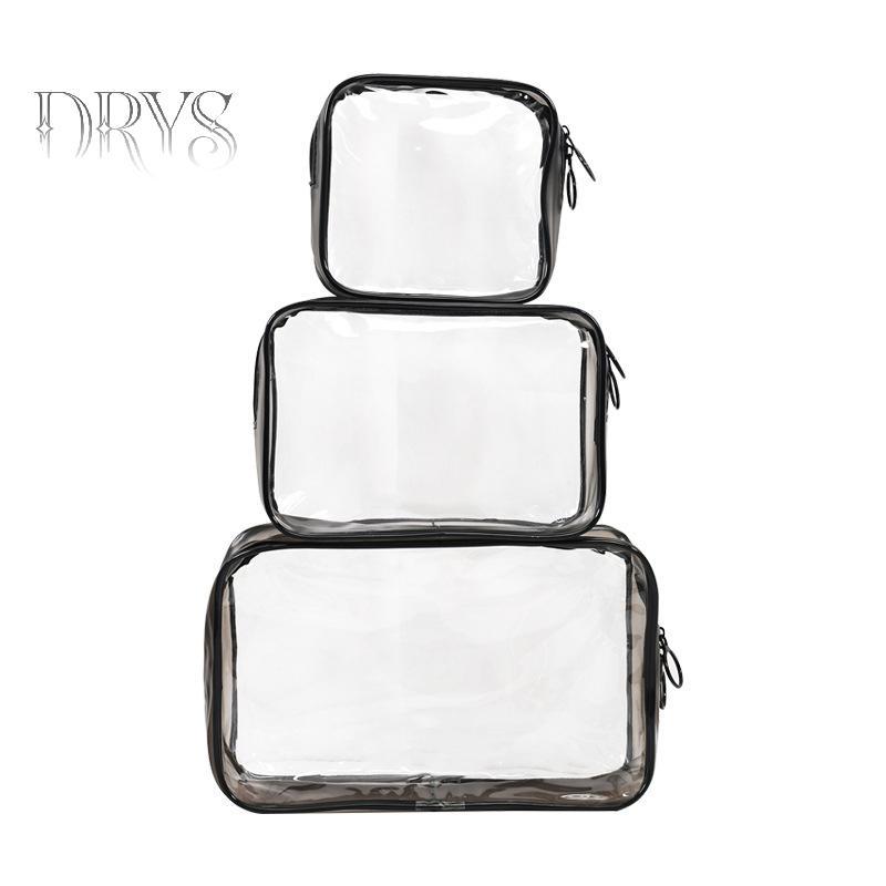(TFT) Túi Đựng Mỹ Phẩm Trong Suốt PVC Nữ Dây Kéo Trong Suốt Túi Trang Điểm Làm Đẹp Du Lịch Trang Điểm Tổ Chức Bảo Quản Tắm Vệ Sinh Túi Rửa MỚI
