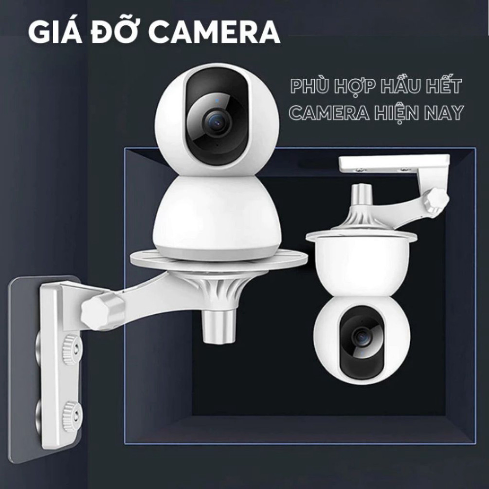Giá Đỡ Camera Gắn Tường Xoay 360 Độ Chất Liệu Nhựa ABS Giá Treo Camera Phù Hợp Nhiều Loại Camera Imou Xiaomi Tplink