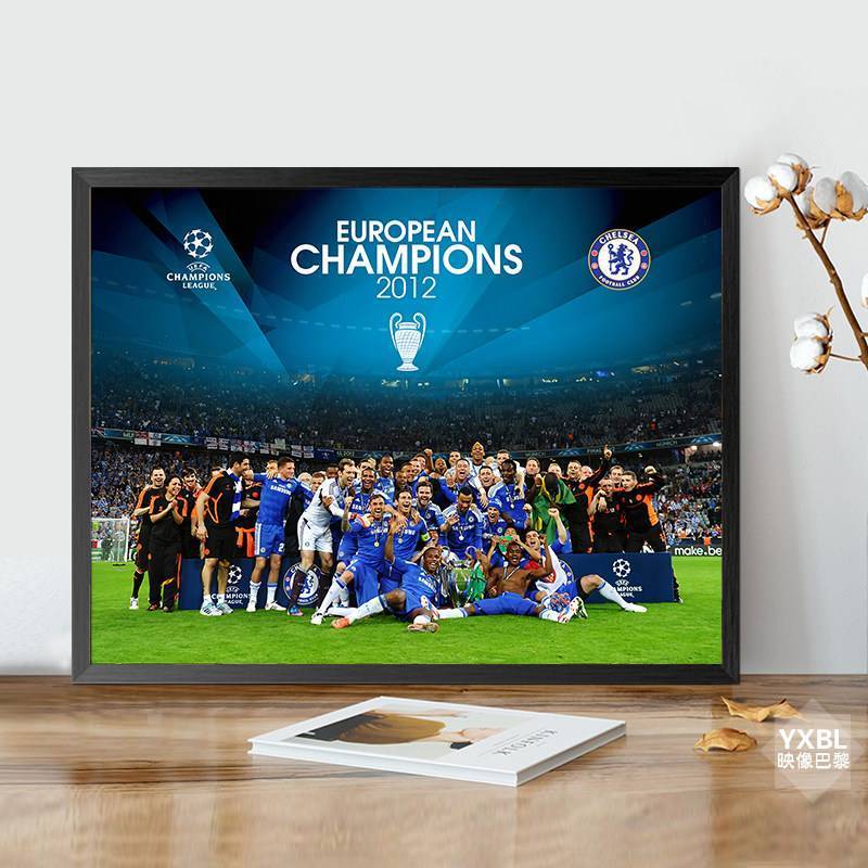 Chelsea Manchester United Liverpool Real Madrid Barcelona AC Milan Canvas Poster Không Khung