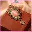 Mặt Dây Chuyền Thổ Cẩm Tròn Phong Cách Vintage, Quà Tặng Thời Trang Cho Nữ