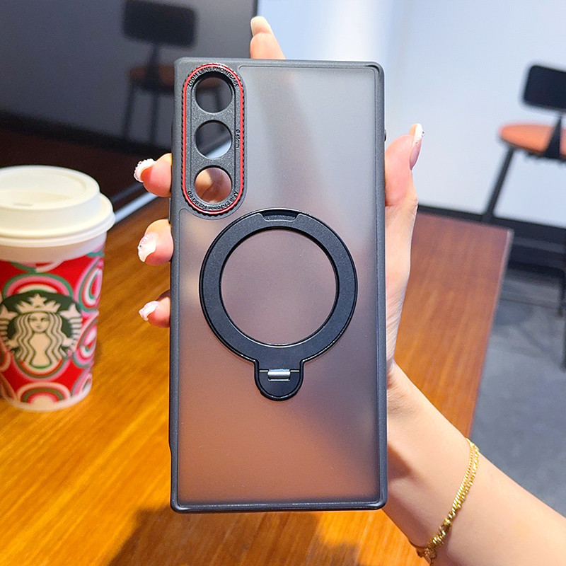 Dành Cho Nubia Cho Red Magic 10 Air Phone Case Sáng Tạo Leica Red Circle Matte Skin Feel Bao Gồm Tất Cả Chống Sốc Cạnh Mềm Rot
