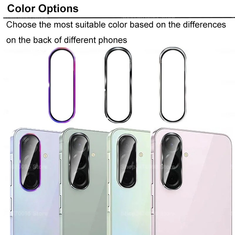 Dành Cho SamsungA07 GalaxyA07 Hợp Kim Nhôm Ống Kính Máy Ảnh Kính Cường Lực Cho Samsung Galaxy A07 4G 5G Full Cover Kim Loại Camera Bảo Vệ Ống Kính Vòng Nắp