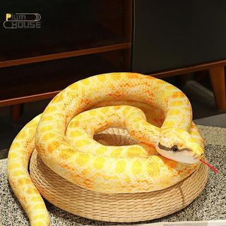 PlumHOUSE Nhân Tạo Python Sang Trọng Đồ Chơi Rắn Dài Vàng Cam Xanh Python Sang Trọng Đồ Chơi Trang Trí Nhà Ngày Lễ Trang Trí VN
