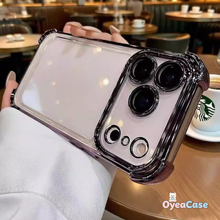 Ốp điện thoại trong suốt mạ điện bốn mặt sang trọng cho iPhone 14 Pro Max 13 Pro Max 13 Mini 12 Mini 11 Pro Max Vỏ thẩm mỹ dành cho doanh nghiệp Vỏ chống vân tay siêu mỏng