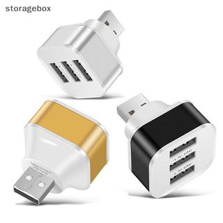 [Hộp lưu trữ] Bộ mở rộng sạc USB trên ô tô 2.0 Bộ chia USB mở rộng 3 cổng có đèn báo Cắm và chạy 3 trong 1 cho trung tâm điện thoại thông minh Đẹp