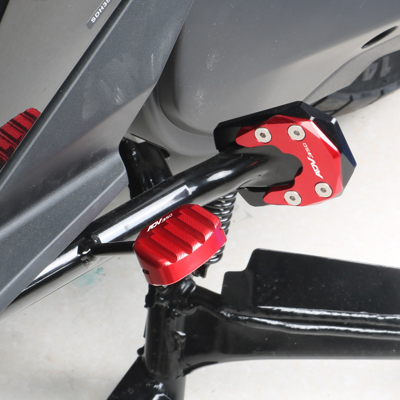CHO XE HONDA ADV350 2025 Xe Máy Bên Đứng Phóng To Chân Đế Miếng Lót Nối Dài Chống Trượt Tấm Hỗ Trợ