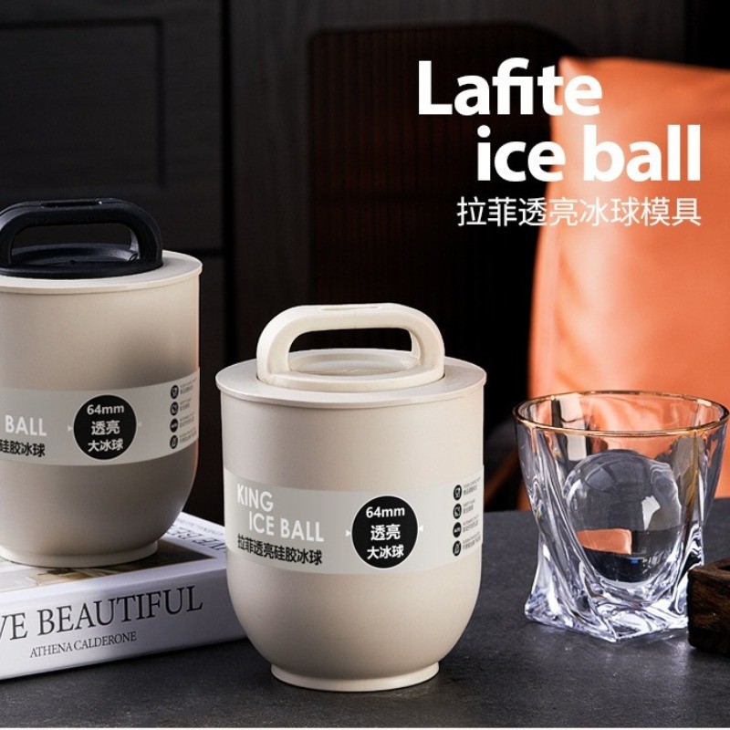 Rõ Ràng Whisky Lớn Đá Bóng Khuôn Không Bong Bóng Thực Phẩm Khuôn Đá Bóng Tròn Lớn Khay Đá Mùa Hè Trong Suốt Khay Cho Whisky Cocktail Nước Trái Cây Không Bong Bóng DIY Máy Làm Bóng Đá