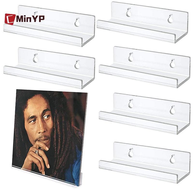 CMinYP Trong Suốt Vinyl Ghi Kệ Treo Tường Giá Đỡ Treo Tường Acrylic Album Ghi Giá Đỡ Hiển Thị LP Hàng Ngày Của Bạn Để Trang Trí Nhà Cửa Vinh Quang