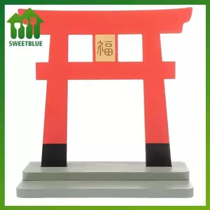SWEET 1 Mô Hình Xây Dựng Nhật Bản Thần Đạo Torii Cổng Gỗ Nhật Bản Tượng Đền Thu Nhỏ Nhà Để Bàn Trang Trí n