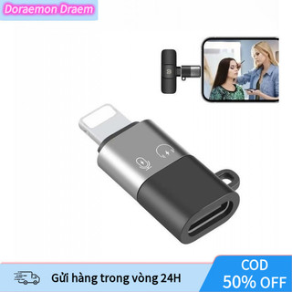 【COD】Phụ kiện âm thanh thông minh: đầu chuyển Light ning to Type C cho mic không dây, tương thích đa dạng thiết bị iOS.
