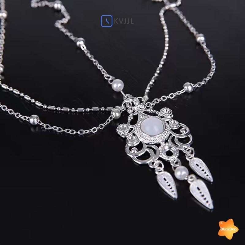Băng đô quấn tóc cô dâu thiết kế vintage hình học, dây xích hoa - phụ kiện tiệc cưới sang trọng
