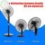 Quạt nhựa gia dụng PUSKY 12 Inch de Năm lá có nắp đai ốc cho bệ trong suốt Giá đỡ bàn Fanner Phụ kiện chung VN