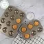 PUSKY 1 Cái 6 / 9 / 12 Chestnut Hình Bánh Khay Nướng Khuôn Thép Carbon Nhà Bếp Dụng Cụ Nướng Bánh VN