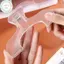 PUSKY Đơn Giản Cố Định Kẹp Sách Mờ Trong Suốt Giá Đỡ Trang Cho Công Cụ Đọc Sách Memo Clip Kawaii Phụ Kiện Bàn Làm Việc Thực Tế Lưu Ý VN
