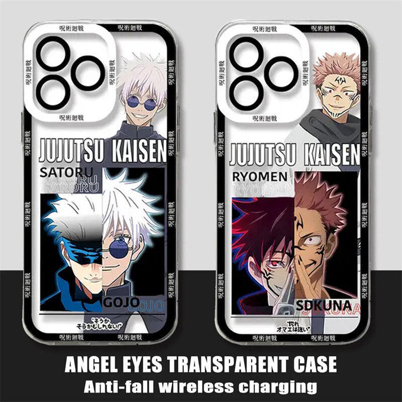 Ốp Điện Thoại Jujutsu Kaisen Gojo Satoru Cho Redmi 15C 14C A5 A3 13 10C 12C 13C 12 4G 9C 9A 9T 9i 10A 10 K40 Pro A1 A2 Plus Vỏ Itadori Yuji Phim Hoạt Hình Chống Sốc Chất Lượng Cao