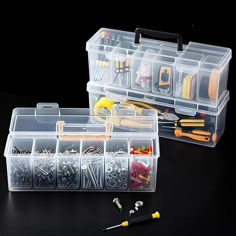 NS Clear Toolkit Organizer Set 7 Bộ chia đa năng Lưu trữ cho các thành phần phần cứng Xưởng văn phòng tại nhà Essentials NS