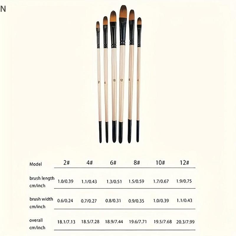 NS 32 Chiếc Bộ Cọ Sơn Cho Tranh Acrylic Lông Nylon Cao Cấp Với Tròn Filbert, Phẳng, Quạt, Góc, Tinh Tế Chi Tiết Bàn Chải Cho Nghệ Sĩ NS