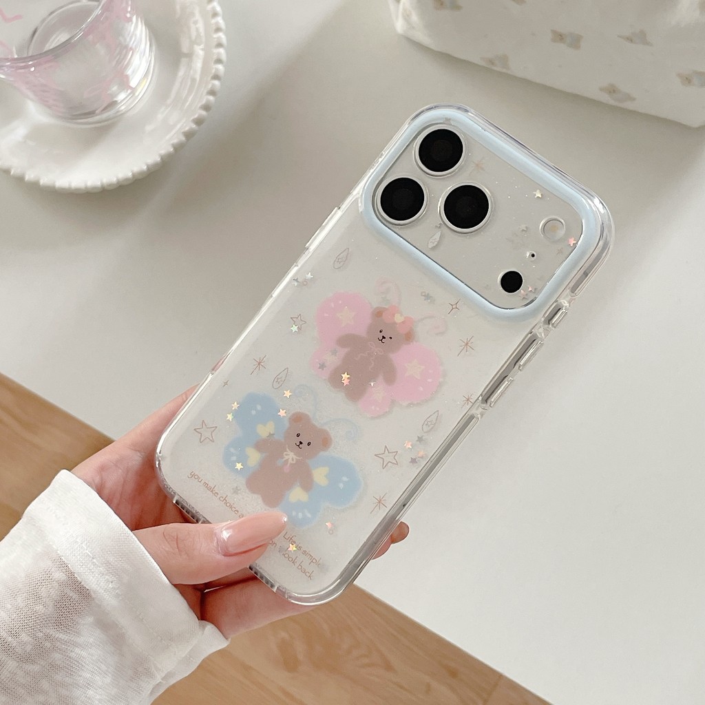 Ốp điện thoại búp bê nhỏ dễ thương cho iPhone 17 Pro Max 17 Air 16 Plus 15 Vỏ điện thoại chống rơi