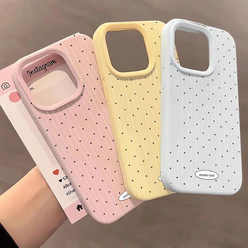 Đường nét đốm phù hợp với 16 vỏ điện thoại iPhone 17 Air silicon vỏ 14/13/11 Pro