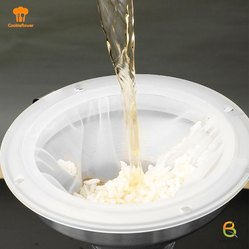 [Kitten-t] 100 / 120 / 200 / 300 / 400 / 450 Lưới Lọc Nylon Phễu Inox Cho Sữa Trái Cây Y Học Truyền Thống Trung Quốc Dầu Trắng Mới