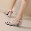 VNMZG34-39 Size Lớn Dép Phong Cách Mới Dây Đeo T-Buckle Lưng Trống Vuông Baotou Thời Trang Đơn Giản Đi Lại Giày Nữ Phù Hợp Với