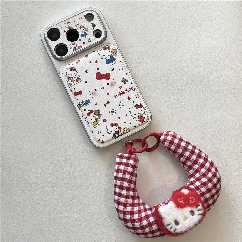 Ốp điện thoại chất liệu PU họa tiết mèo Cheeky cho iPhone 17 Pro Max 16 pro max