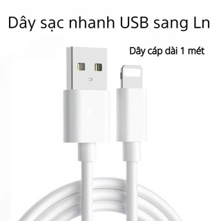 HỖ TRỢ BÁN SỈ Cáp sạc nhanh bọc dù cho phone 8 đến 17PRM dây sạc nhanh dài 1m - Hàng sẵn, giao nhanh
