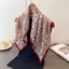 Khăn quàng cổ vuông EBINLANDS, Khăn trùm đầu nhẹ 65 * 65cm, Thời trang thoáng khí Cotton mềm mại ấm áp quấn mùa xuân thu