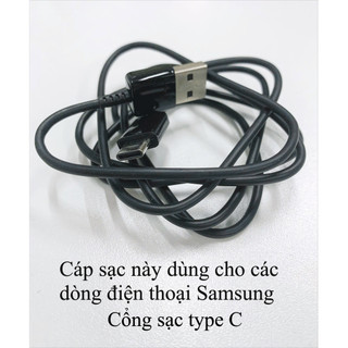 Dây sạc USB sang Type C dùng cho dòng Samsung S8, S9, S10, Note 8, Note 9, A60, A71, A80, C9,v..v.- lõi đồng nguyên chất