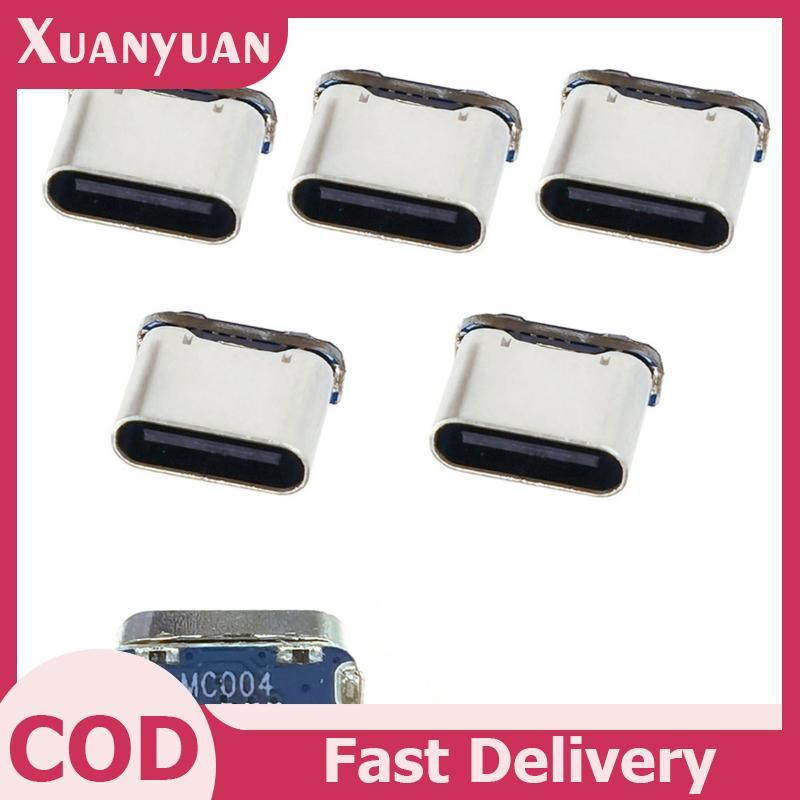 XUAN 2 Cổng Sạc Cho PCB Hàn DIY Sửa Chữa Adapter USB Kết Nối Loại C Nữ Jack 5Pin SMD SMT Type-C Ổ Cắm VN