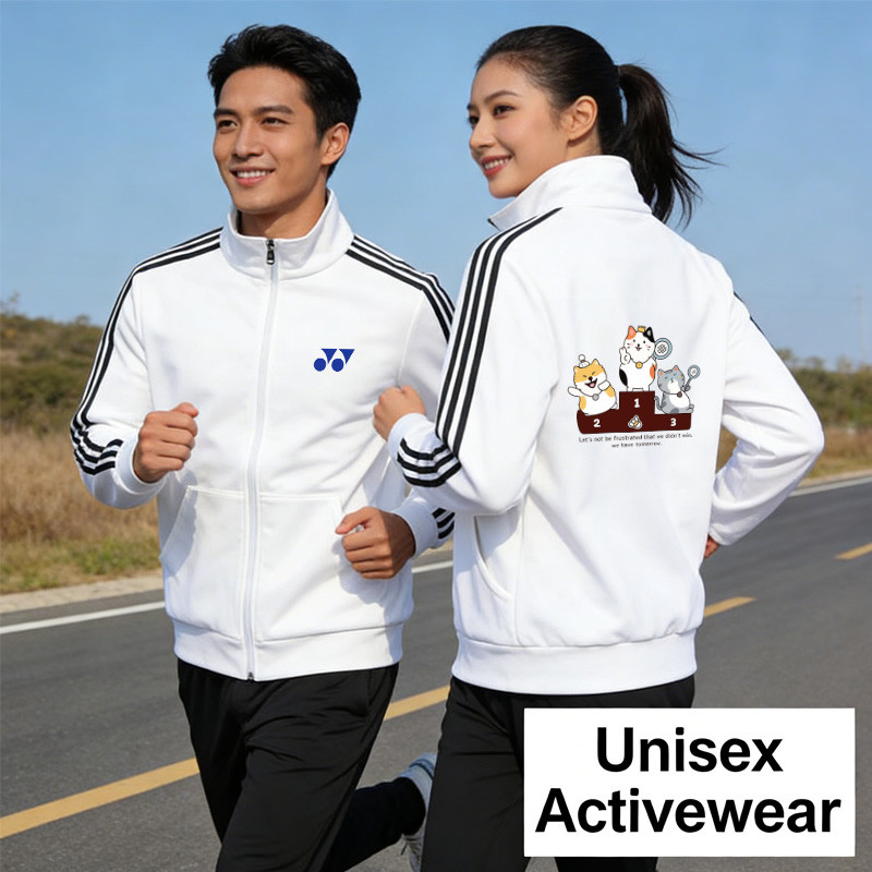 Trang phục thể thao YONEX 2026 dành cho nam và nữ, phù hợp tập bóng chày và quần vợt, với áo len cardigan thấm mồ hôi và áo khoác cổ cao