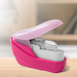 Máy bấm kim bấm kim Mini Thiết bị đóng sách nhỏ gọn và nhẹ cho văn phòng tại nhà An toàn cho trẻ em