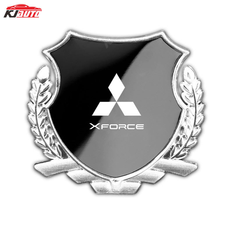 Mitsubishi Xforce Kim Loại Biểu Tượng Miếng Dán Tai Lúa Mì Bên Cửa Sổ Miếng Dán Cá Tính Trang Trí Xe Sửa Đổi Miếng Dán