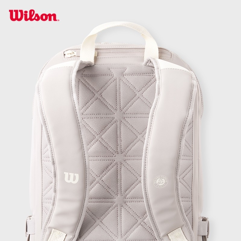 Wilson Roland Garros 2025 Backpack Cream/Clay Balo Đựng Vợt Tennis WR8042701