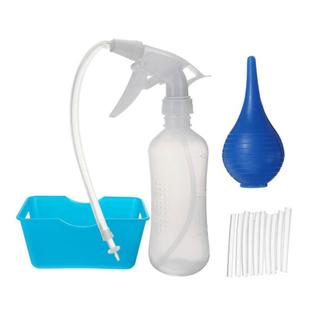 Bộ máy làm sạch ráy tai 300ml kèm 10 đầu, chai xịt rửa tai, bóng đèn cao su