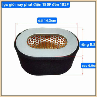 Lọc Gió Máy Phát Điện Máy Dầu Máy 186F Và 188F Đến 192F Lọc Gió Máy Cày