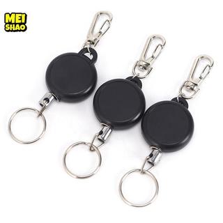 MeiShao Có Thể Thu Vào Cuộn Dây Thép Rút Dây Đai Nhẫn Huy Hiệu Vượt Qua Giá Đỡ Thẻ ID