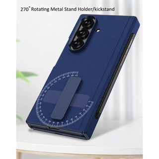 Ốp lưng da hai chân đế bản lề Funda cho Samsung Galaxy Z TriFold với vỏ bút Magic S