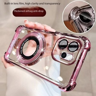 Ốp Mềm Oppo Reno 15F 2026 Cho Oppo Reno 15 Pro Max Mini 15FS Reno15Pro 5G Ốp Chống Sốc Thạch Trong Suốt Có Giá Đỡ Từ Tính Dày Túi Khí Ốp Lưng Điện Thoại