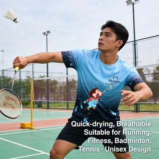 Áo thun thể thao Li Ning Cool Ice Silk, phù hợp cho chạy bộ, bóng rổ và quần vợt, phong cách unisex