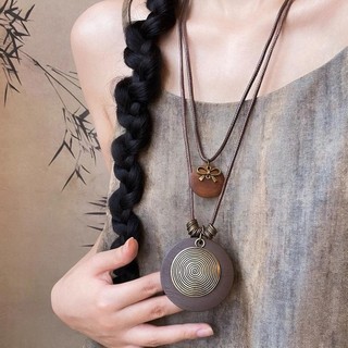 Vòng cổ bohemian retro hợp kim và lông vũ, dễ dàng phối đồ