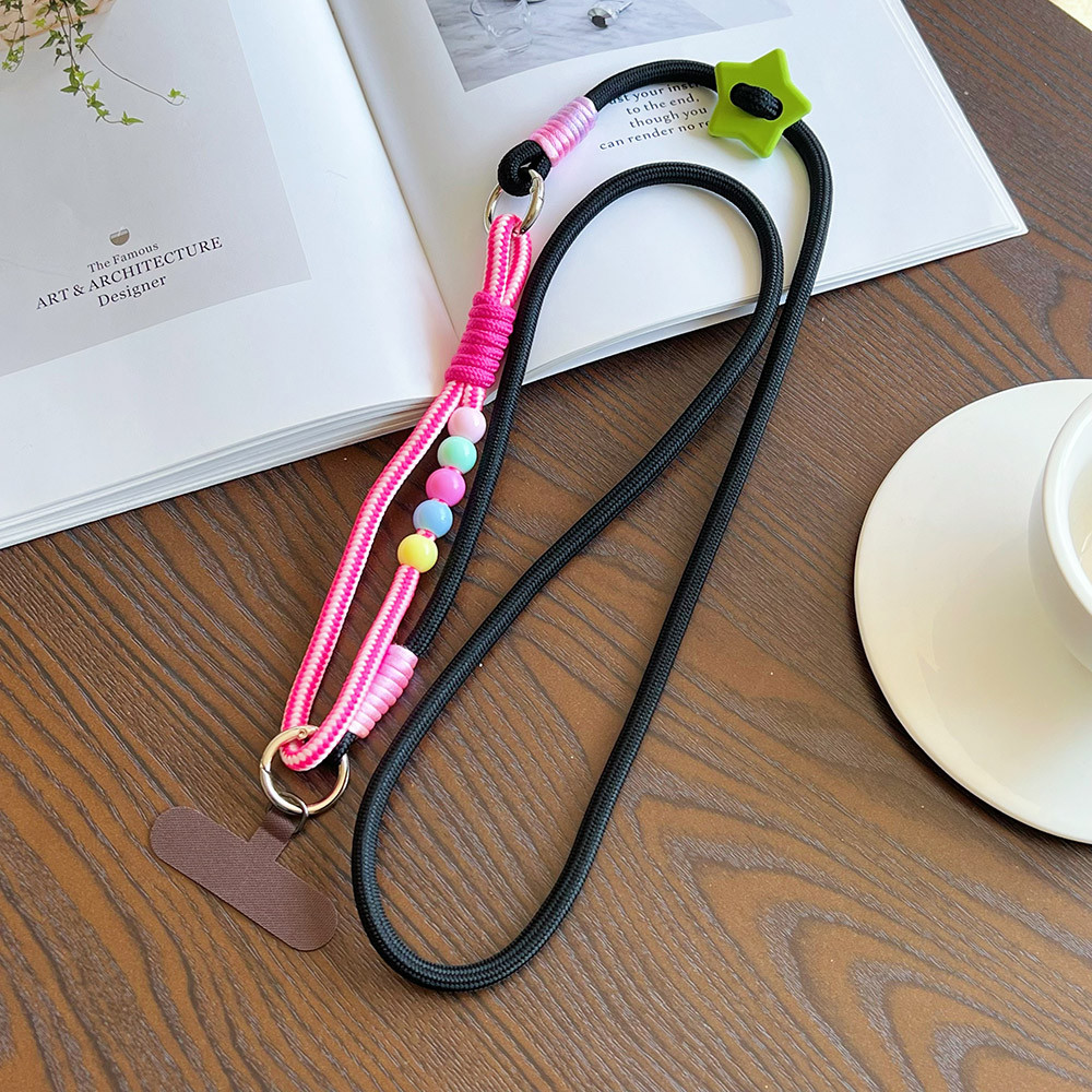 Crazy Animal Star Crossbody dây dài buộc cho điện thoại, đa năng, móc khóa, đeo cổ tay