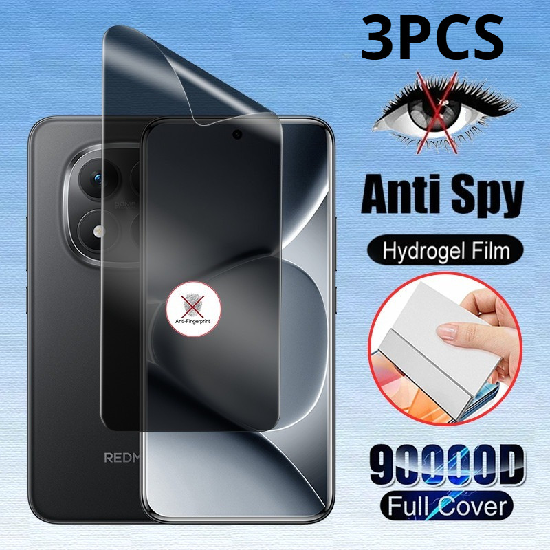 3 Bộ Phim Hydrogel Mềm HD Cho Redmi Note 15Pro + 15Pro 15 Chống Gián Điệp Riêng Tư Chống Ánh Sáng Xanh Bảo Vệ Màn Hình Cho Redmi Note 15 Pro + Pro 5G 4G Matte Frosted Film