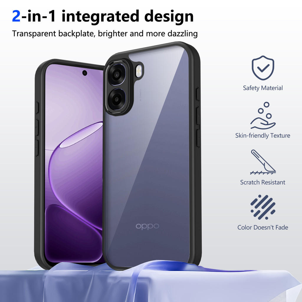 Ốp lưng OPPO A6 5G Vỏ trong suốt mờ thời trang cho Ốp điện thoại OPPO A6 4G