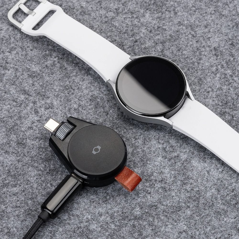 Bộ sạc không dây từ tính BRABRAAA, Bộ sạc đế di động loại C kép, Đế sạc USB nhanh thay thế cho Galaxy Watch Ultra / 7 6 / 5 / / 4 / 3 / Active2