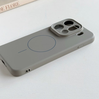 Ốp Điện Thoại Từ Silicon Lỏng Thân Thiện Với Da Cho OPPO Find X9 Pro X8 Ultra X8 Pro X8S + Reno 15 Pro 14 Pro Màu Trơn Sạc Từ Tính Mềm Vỏ Chống Sốc