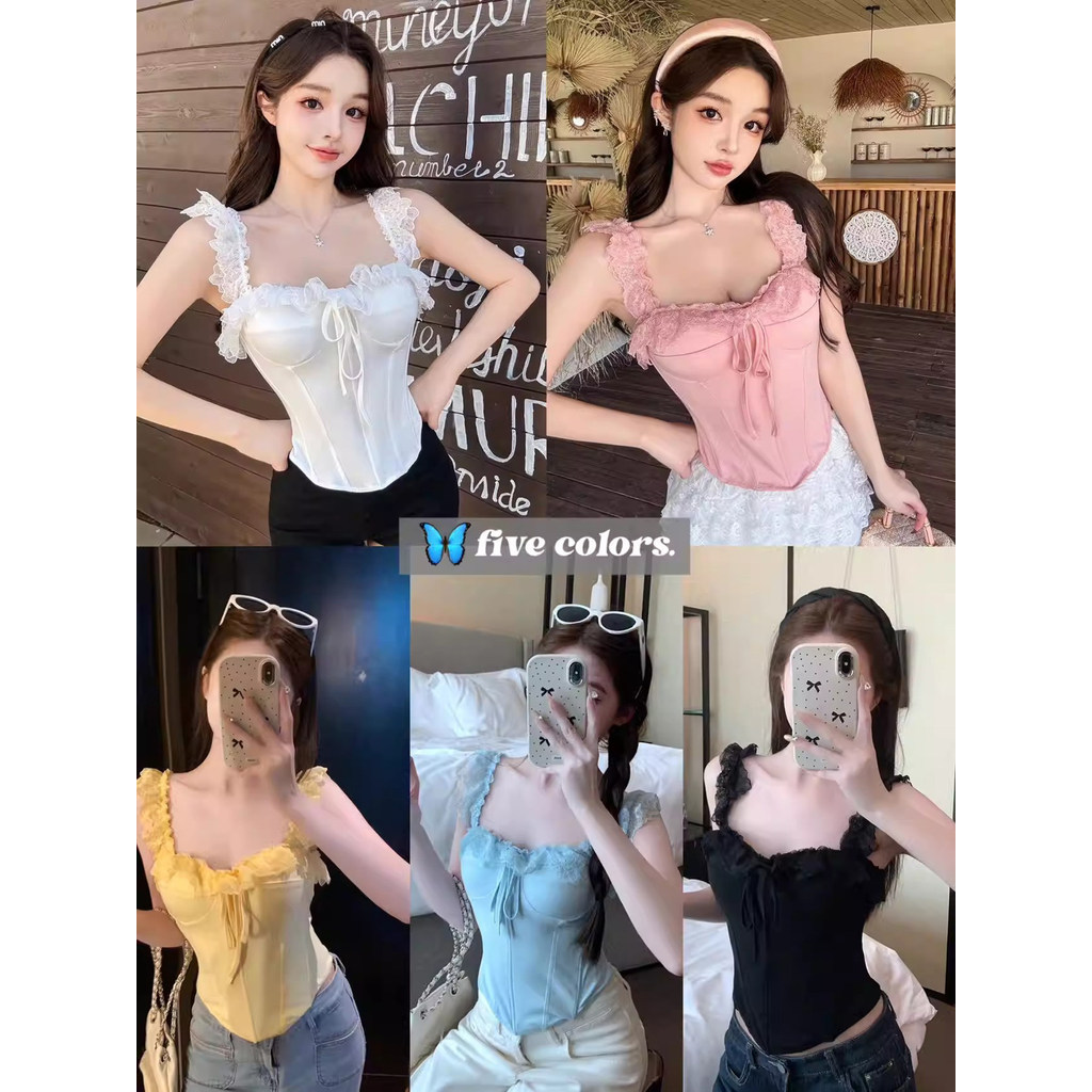 Ngọt Ngào Phong Cách Cay Thắt Nơ Áo Ngực Đẹp Cho Nữ Có Miếng Lót Ngực