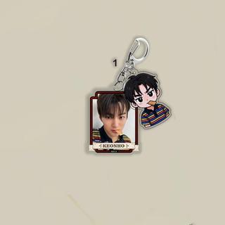 2pcs/Set CORTIS Keychain Cartoon Cute Acrylic Printing Charm Pendant Bag Accessories Key Ring JUHOON KEONHO MA